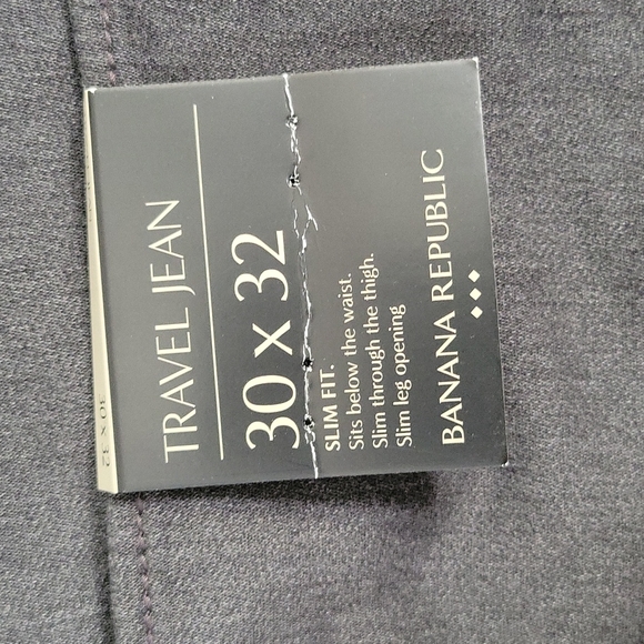 NWT Men / Boys Banana Republic Slim Travel Jean 30×32 - Picture 8 of 17